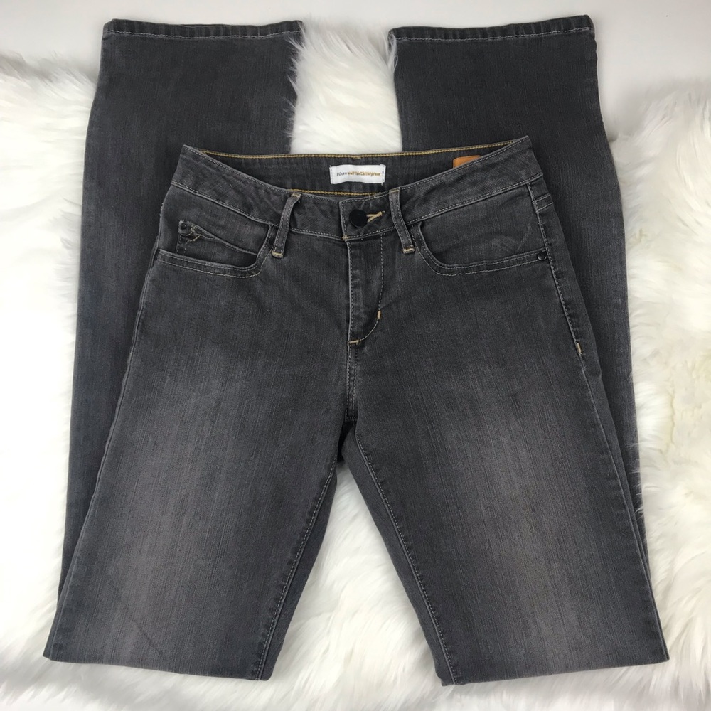 Pilcro and the Letterpress Slim Boot Gray Jeans